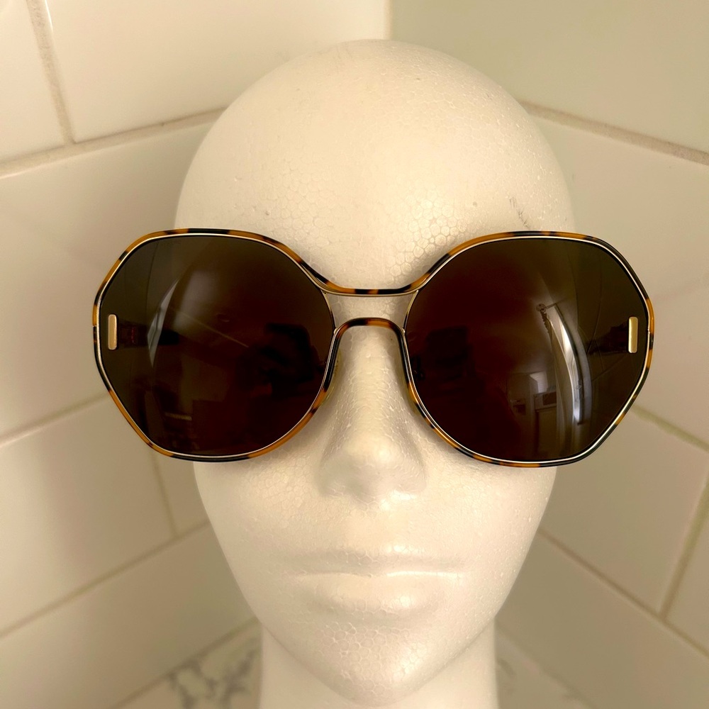 Prada Tortoise Shell Oversized Sunglasses